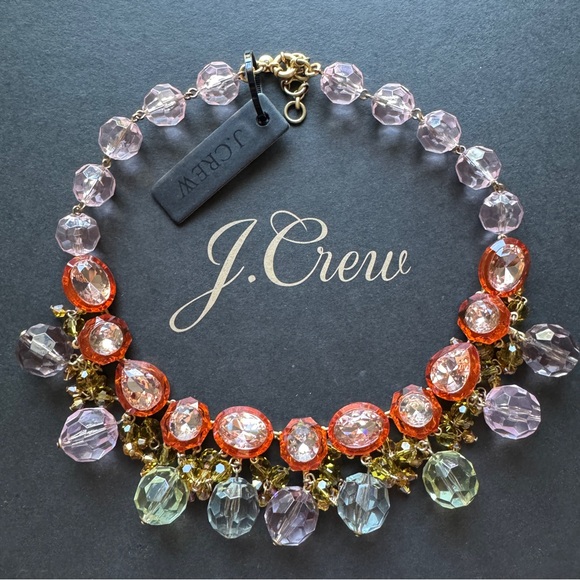 J. Crew jewel gem box statement necklace - Picture 1 of 6